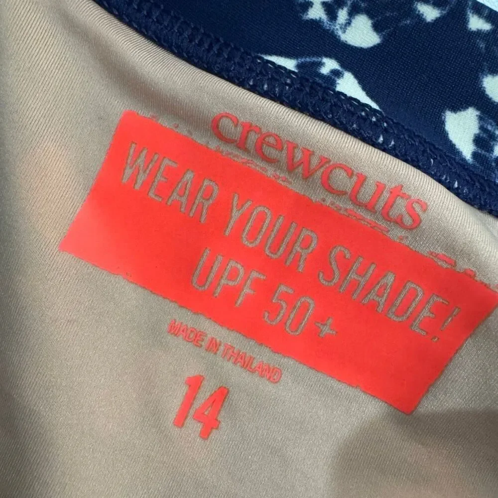 J. Crew Crewcuts Tie Dye Long Sleeve Swimsuit Rash Guard 14